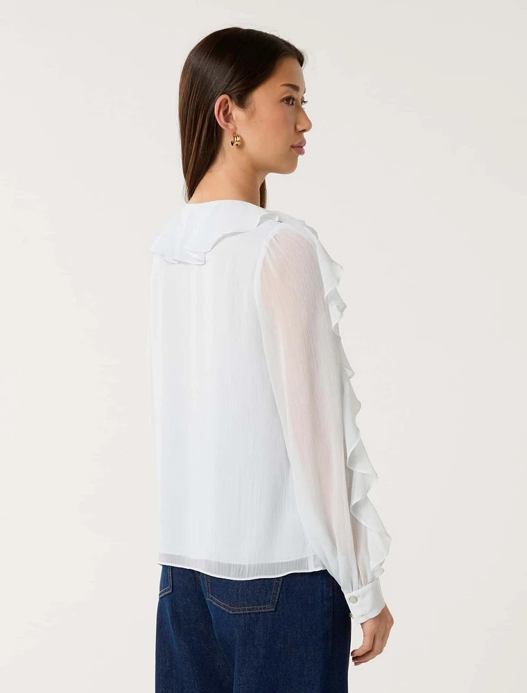 Novi Ruffle Front Blouse