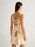 Fran Fit & Flare Linen Mini Dress