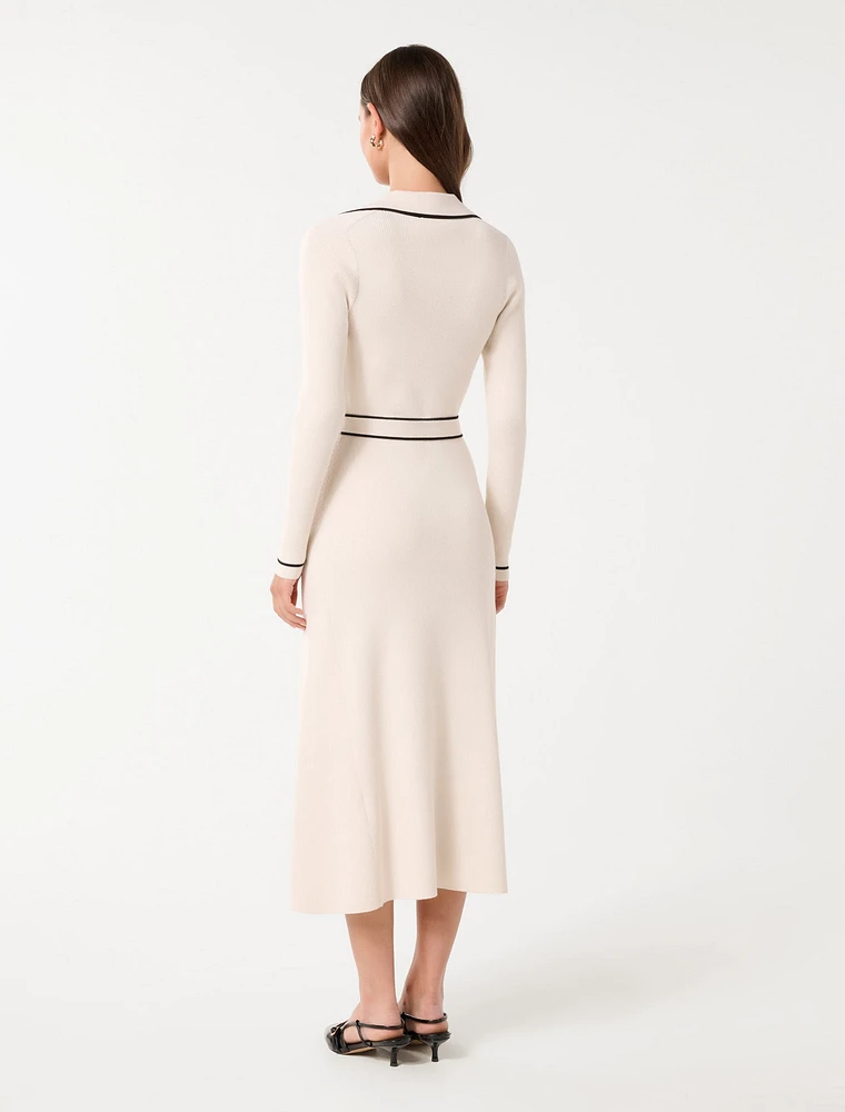 Adeline Knit Midi Dress