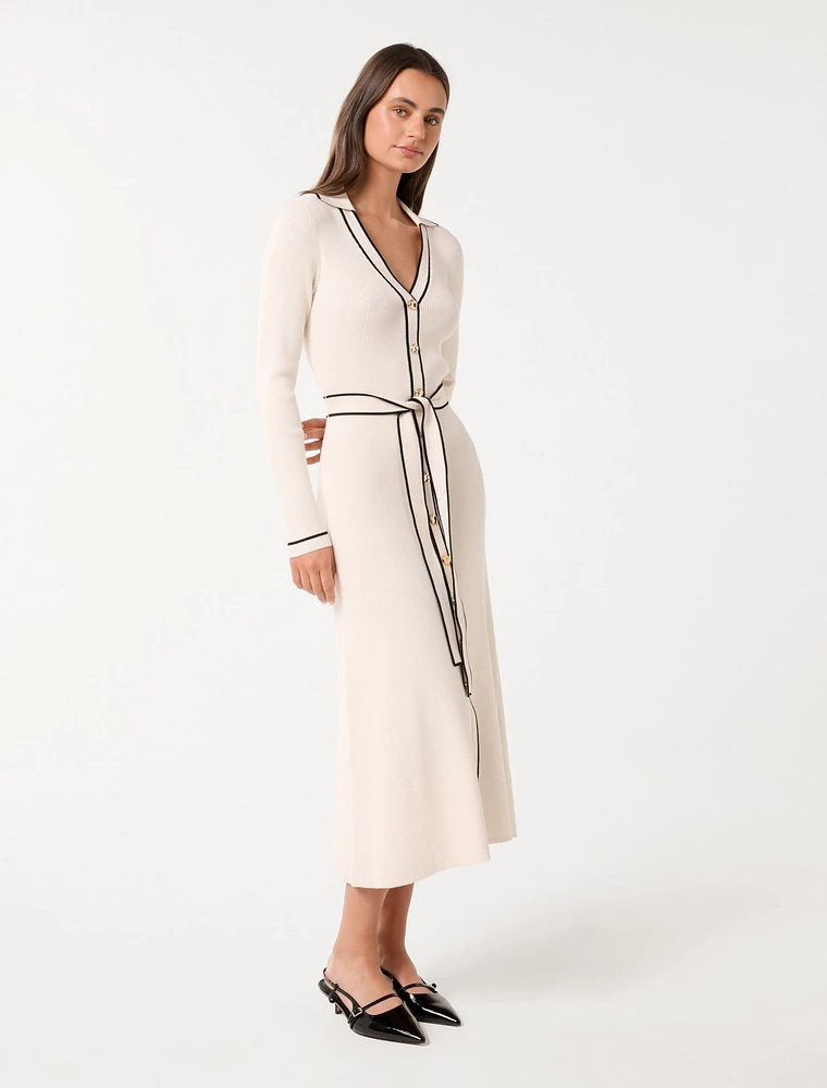 Adeline Knit Midi Dress