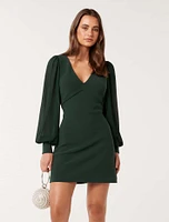 Adelaide V-Neck Mini Dress