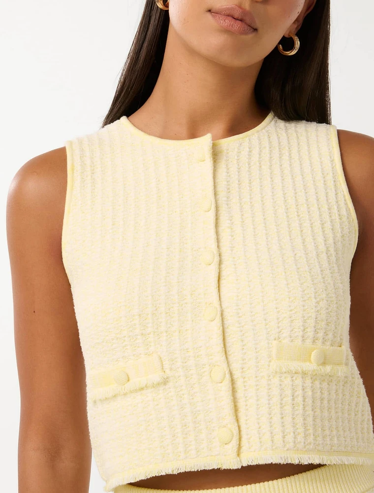 Aria Bouclé Knit Tank