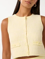 Aria Bouclé Knit Tank