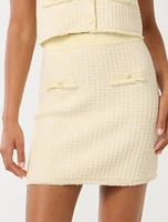 Aria Bouclé Knit Skirt