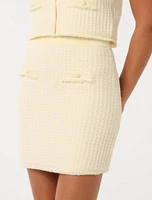 Aria Bouclé Knit Skirt