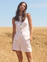 Pip Tailored Linen Shorts