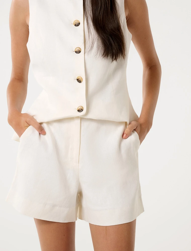 Pip Tailored Linen Shorts