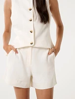 Pip Tailored Linen Shorts