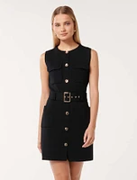 Parker Luxe Utility Mini Dress