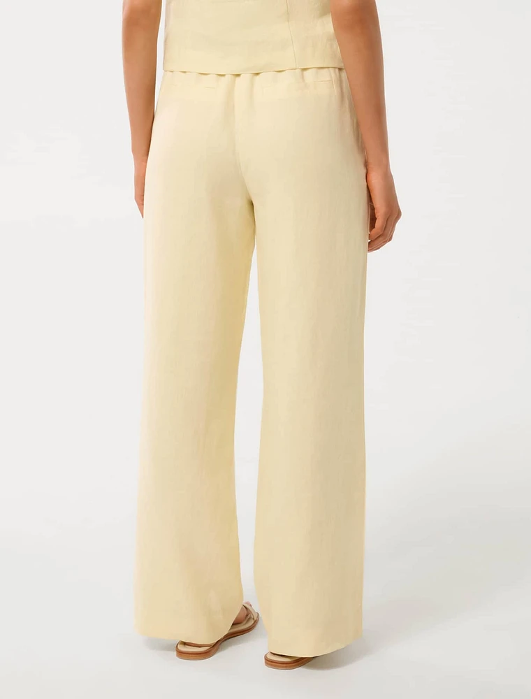 Eva Linen Straight Leg Pant