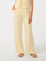 Eva Linen Straight Leg Pant