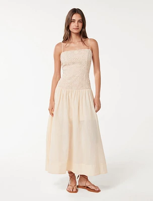 Cara Crochet Midi Dress