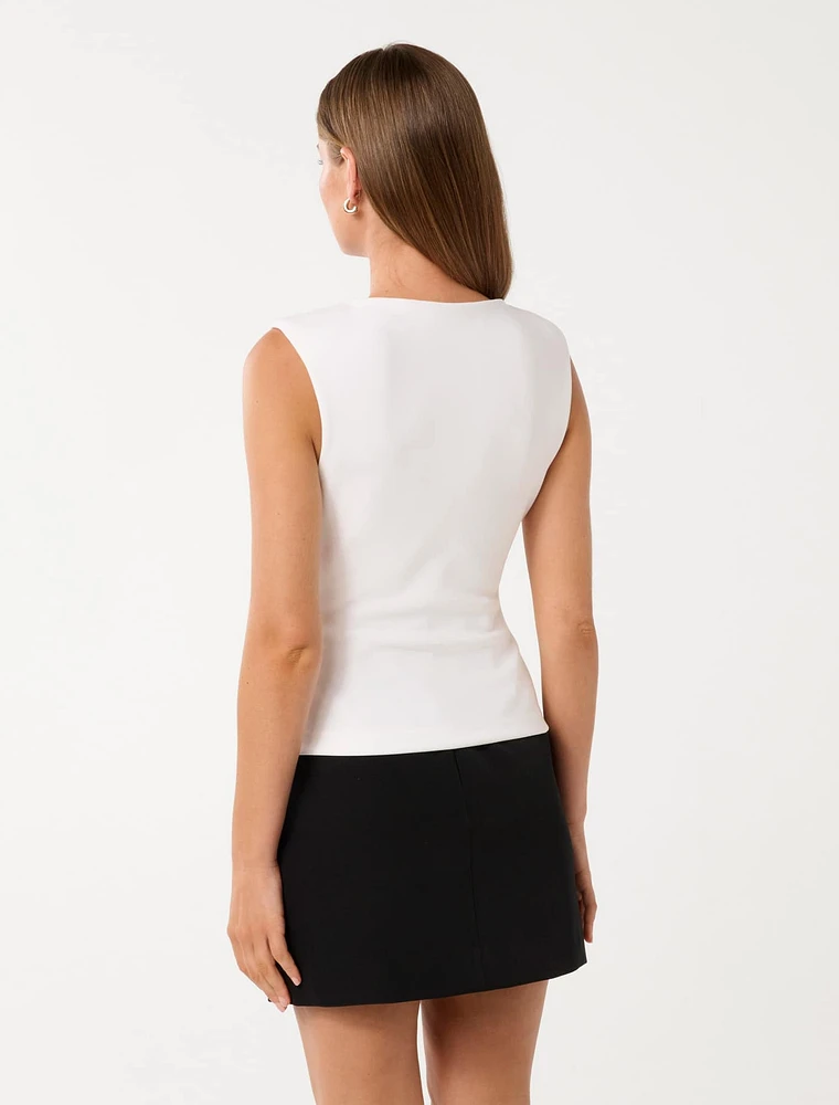 Chloe Shoulder Pad Top