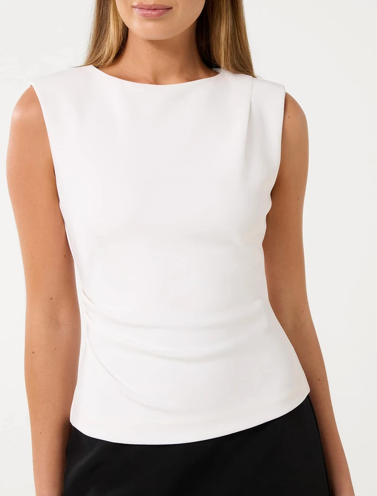 Chloe Shoulder Pad Top