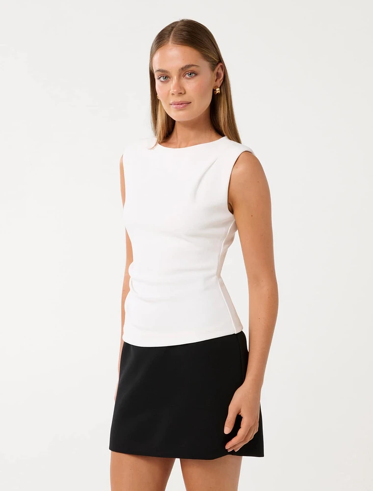 Chloe Shoulder Pad Top