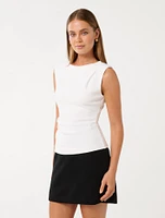 Chloe Shoulder Pad Top