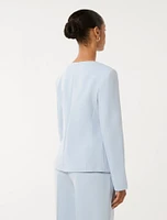 Grace Petite High Neck Blazer