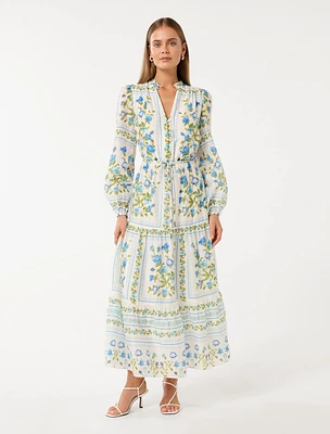 Tara Printed Midi Dress