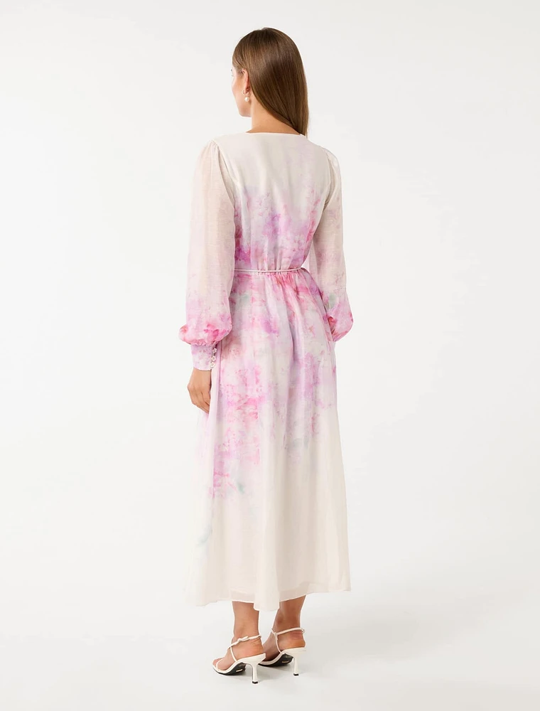 Kahlani Printed Midi Dress