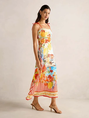 Sicilia Printed Midi Dress