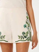 Rosalia Embroidered Shorts