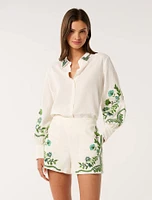 Rosalia Embroidered Shorts