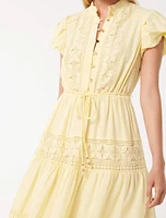 Amy Lace-Trim Midi Dress