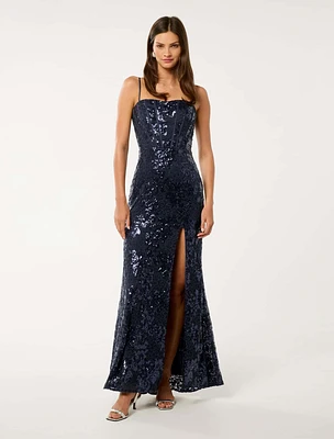 Lucia Sequin Maxi Dress