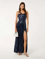 Lucia Sequin Maxi Dress