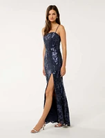 Lucia Sequin Maxi Dress