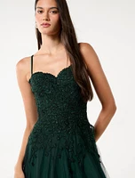 Kaia Tulle Strappy Gown