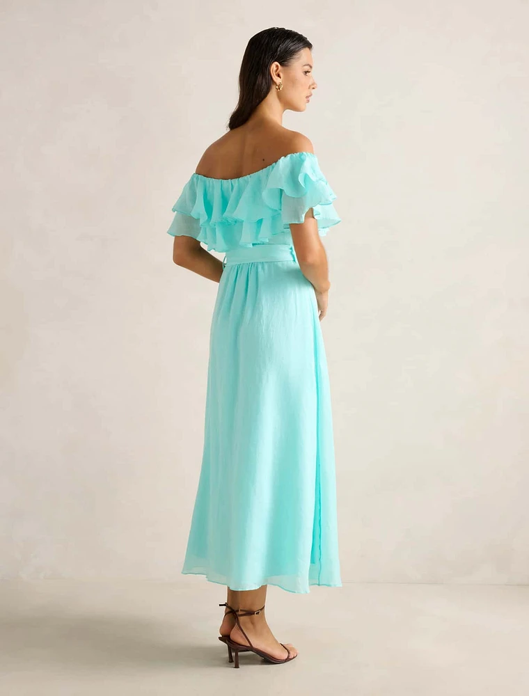 Jemima Ruffle Midi Dress