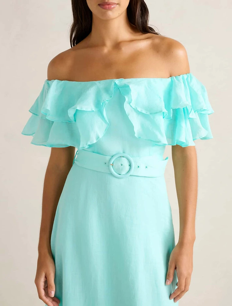 Jemima Ruffle Midi Dress