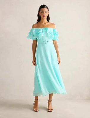 Jemima Ruffle Midi Dress