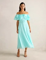 Jemima Ruffle Midi Dress