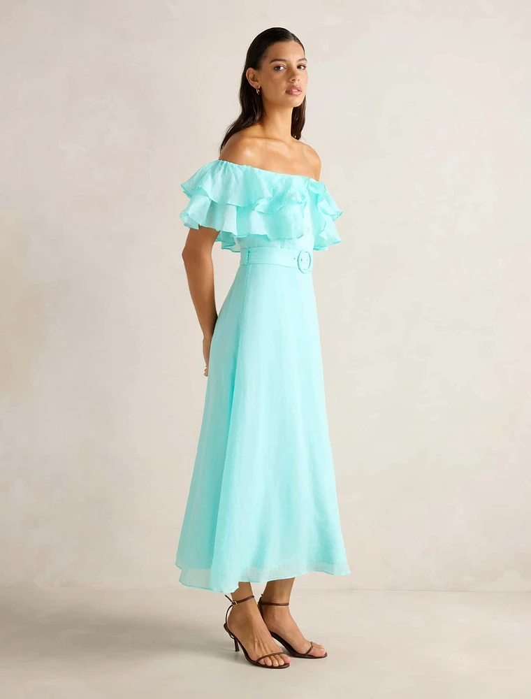 Jemima Ruffle Midi Dress