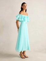 Jemima Ruffle Midi Dress
