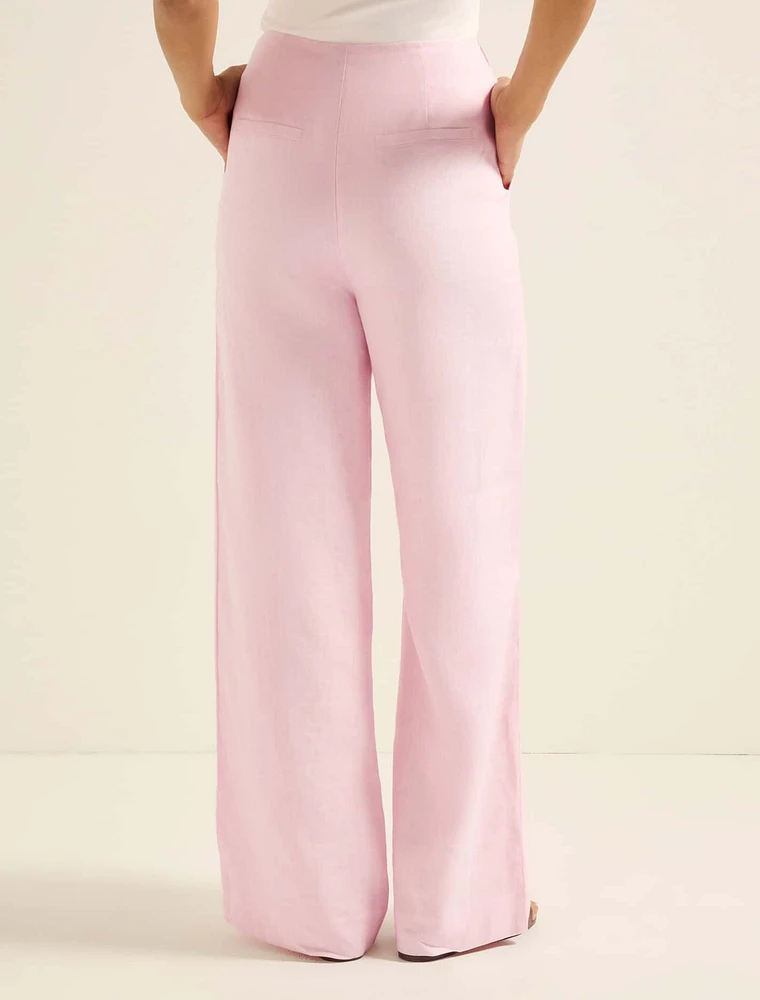 Cynthia Linen Wide Leg Pant