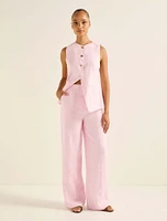 Cynthia Linen Wide Leg Pant