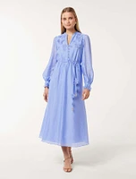 Yasmin Floral Detail Midi Dress