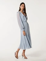 Orla Ruffle Godet Midi Dress