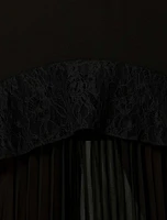 Lara Pleated Ruffle Maxi