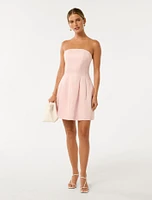 Shayla Petite Strapless Mini Dress