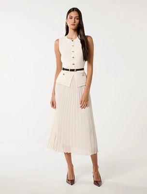 Daphne Waistcoat Midi Dress