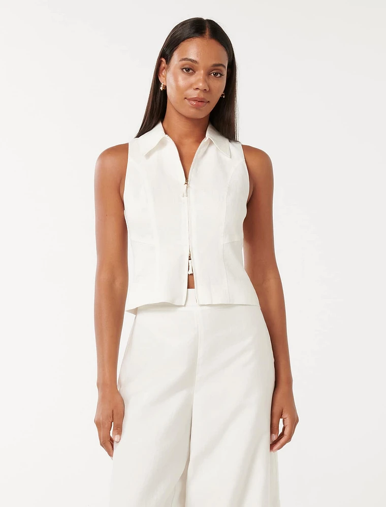 Felicity Zip Front Halter