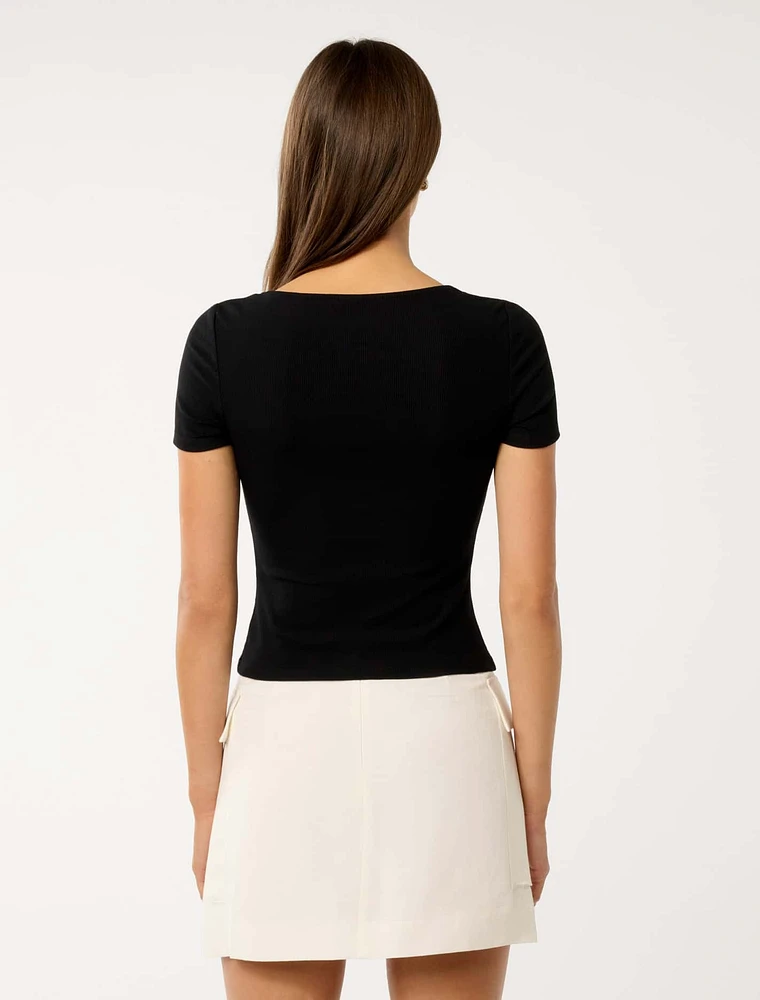 Shauna Trim Front Top