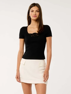 Shauna Trim Front Top