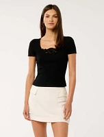 Shauna Trim Front Top