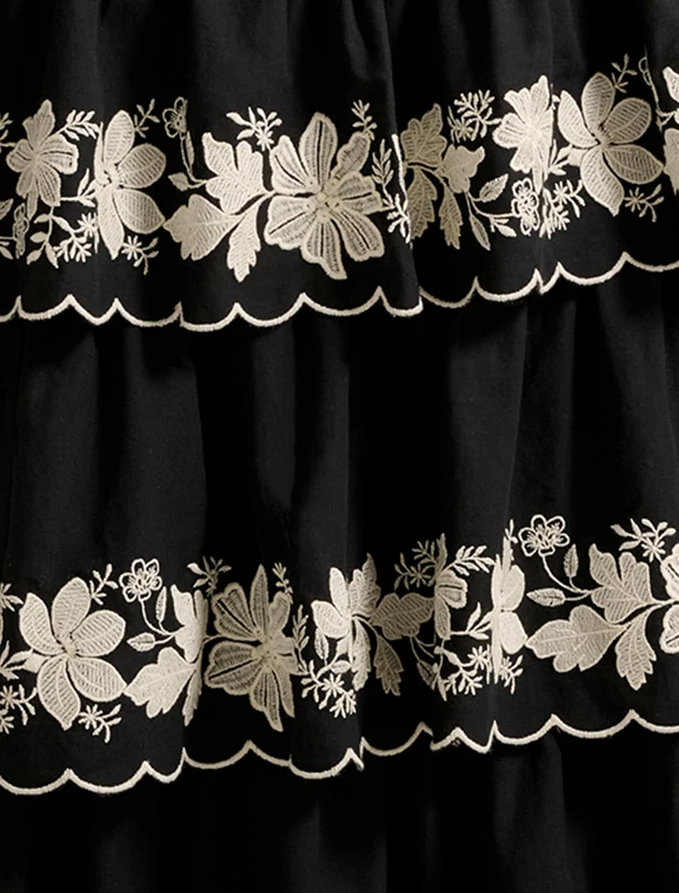 Blaire Embroidery Maxi Skirt