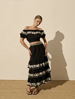Blaire Embroidery Maxi Skirt